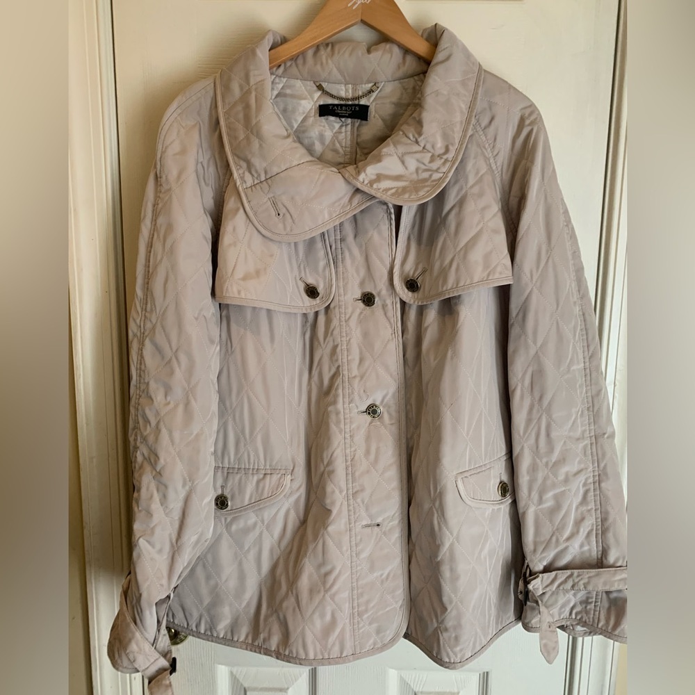Tablots Quilted Tan jacket, size 1XL